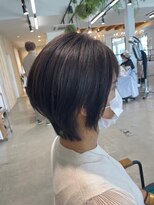 グランデュール 東静岡池田店(GRANDEUR)&nbsp;東静岡ショートボブくびれショートイルミナカラー顔周りレイヤー