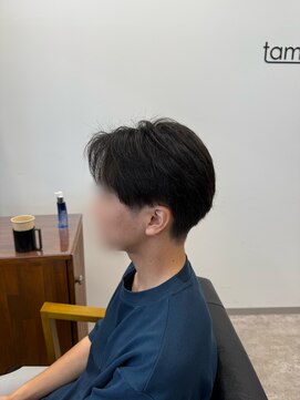 タメ(tame-) サーフカール/フェザーパーマ/ブルーブラック【都賀/メンズ】