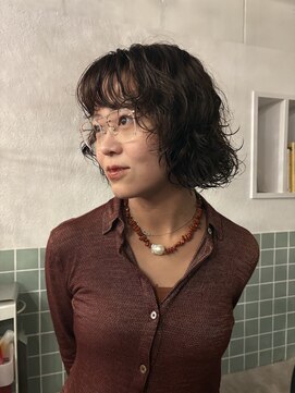 nimes栄 パーマ/レイヤーカット/ボブ 【ニーム】【12月2日NEW OPEN（予定）】 kaon  ボブパーマ　顔まわりレイヤーボブ