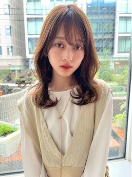 バイオレット 表参道店(Violet) シースルーバング くびれヘア 伸ばしかけヘア ヘアパーマ