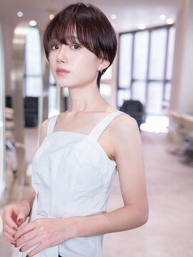 ハバナ 天神(HAVANA) 大人ガーリーショートボブ/似合わせカット/ダークアッシュ