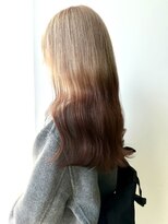 ロックス バイ マグ 松本(rocks BY MAG)&nbsp;ハイトーンカラーミルクティーベージュロングヘアデザインカラー