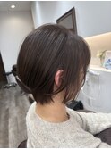 40.50代の小顔ショートノンジアミンカラー