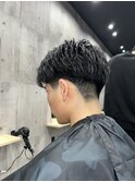 MEN'SHAIRウルフカルマパーマメンズショートイージーパーマ
