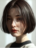 ダル 渋谷/表参道(DAL.) 顎ラインボブ抜け感チョコレートブラウントレンドカラー