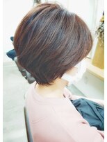 ファム 札幌大通(fam)&nbsp;冬の似合わせカット◎小顔ショート×白髪染め40代50代