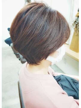 ファム 札幌大通(fam) 冬の似合わせカット◎小顔ショート×白髪染め40代50代