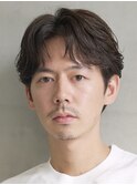 渋谷メンズパーマフェザーパーマシャドウパーマセンターパート