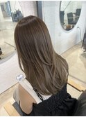 オリーブブラウン×髪質改善カラー