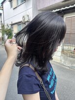 サムウェア(SOMEWHERE)&nbsp;暗髪でも透明感◎アッシュグレー
