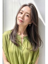 アッシュ 学芸大学店(Ash)&nbsp;ロング/大人女性/シアーベージュ/髪質改善/白髪ぼかしハイライト