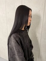 レオクマ 長野(REOKUMA)&nbsp;415. 黒髪ロング/サラ艶/ストレート/前髪/韓国/ツヤ感