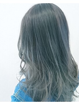 リアム ヘアアンドメイク(liam hair and make) グラデーションカラー☆ブルーグレージュ