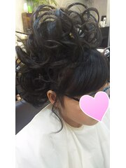 キッズヘアセット☆サイドアップ