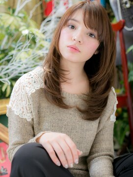 カバーヘア イヴ 戸頭店(COVER HAIR EVE) *+COVER HAIR+*…大人sweetな自然体セミディb