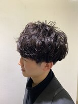 パティオンツー(PATIONN2)&nbsp;メンズショートマッシュパーマニュアンスパーマスタイル表参道