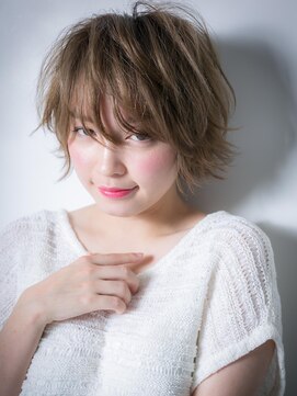 カバーヘア ブリス 川口(COVER HAIR bliss) 外国人風無造作カール小顔マニッシュショートw川口10代20代30代