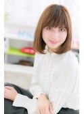 好印象♪斜めバングうる艶髪メルトカラーエアストレートb1
