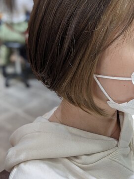 ネウィ 池袋(newi) ボブ×イヤリングカラー