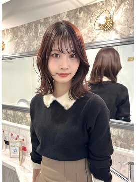 ヴィオットバイサロン(Viot by Salon) 小顔◎フェイスレイヤーカット ピンクベージュ(有村)