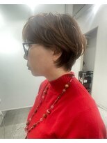 大人可愛い30代40代50ショートボブショート丸みショート
