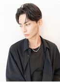 ビジネスツーブロックOK★かき上げトランクスヘアくせ毛風パーマ