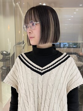 マイル 渋谷(mile) ミニボブ/インナーカラー/デザインカラー