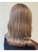 ミルクティーベージュ/夏カラー/ブリーチカラー