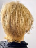 ブリーチカラー/イエローベージュ/ショート