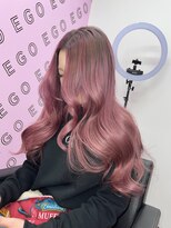 エゴ 池袋(EGO)&nbsp;10代20代30代外国人風バレイヤージュ　ハイライトカラーピンク