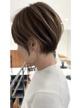 ゴカン バイ ジル ブラン 名古屋(Gokan by JIL BLAN) ハイライトバレイヤージュダブルカラーショートカット30代40代