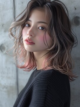 レヴ 草加店(LEV.) 外ハネボブ 美髪似合わせカット ウェーブミディアム