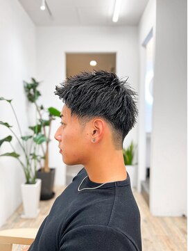 セイドット フクオカ(Say.FUKUOKA) 【メンズ★大名】刈り上げあり×スパイキーショート×メンズ黒髪