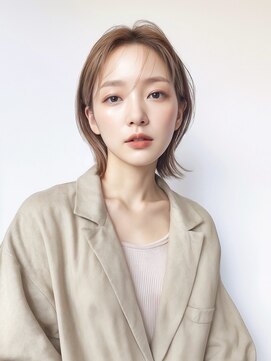 ヘアサロン エフ 渋谷(F) #くびれショート#まろやかベージュ#ブリーチ