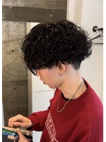 エッジ(EDGE) 大分メンズ刈り上げマッシュ波巻きスパイラルパーマスタイル