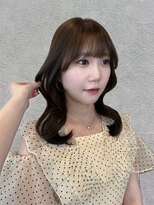 ソア 並木坂(Soa)&nbsp;韓国ヘア/前髪カット/レイヤーカット/ベージュ/ミディアム