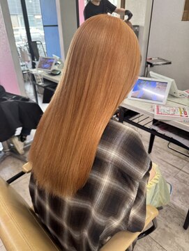 アジールヘア 所沢プロペ通り店(agir hair) ★夏色オレンジ！大人可愛い◎くびれレイヤーカット