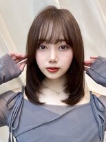バイオレットジェム(Violet`jem) ミディアムナチュラルレイヤー/アッシュグレージュカラー AN-47