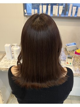 ラピステン 福岡天神 大名店(Lapis) 10代・20代/ブリーチなしカラー/大人上品◎チョコレートブラウン