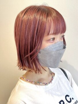 イワッシュ 大和駅店(IwAsh) レイヤーカット/ミルクティーグレージュ/ダブルカラー/ショート