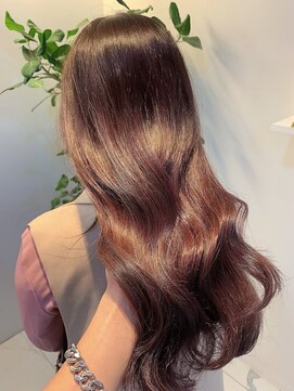 リー 四ツ橋(Lee) 【髪質改善】艶感たっぷりのピンクブラウン