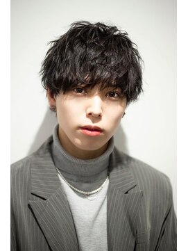 ヴェイン 渋谷(vain) メンズ清潔感カットパーマ韓国風カルマパーマ束感k