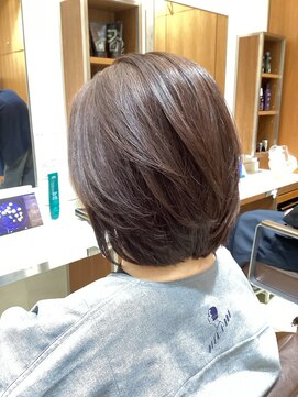 ピークアブー アヴェダ アトレ恵比寿(PEEK-A-BOO AVEDA) グラデーションボブベージュブラウン