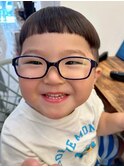 キッズカット☆前髪あり刈り上げメンズショート子供七五三カット