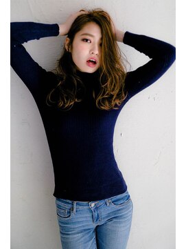 ヘアアンドメイク スタジオ ラプラス(HAIR&MAKE STUDIO rapLus) 【rapLus】かきあげ前髪ルーズカールロング