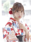 浴衣ゆるふわアレンジ