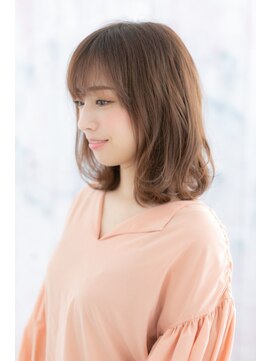 ミック ヘアアンドビューティー 大山店(miq Hair&Beauty) 抜け感演出…脱力系ミックスカールでルーズなストカールミディa