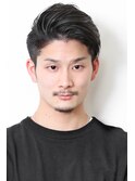 メンズビジネスアップバングショート