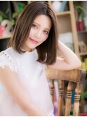 センターパート前下がり小顔ワンレンボブデh川口20代30代40代!