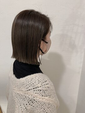 ローグ ヘアー 金町店(Rogue HAIR) ローグ金町美容室《沙月》　パツッと切りっぱなしボブ